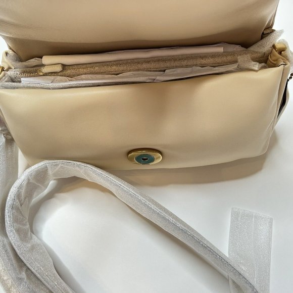 NWT $550 Coach Pillow Tabby 26 Brass Ivory C0772 Shoulder Bag Crossbody - Picture 5 of 11